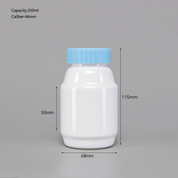 Bouteille d'emballage en plastique pour pilules de vitamines et compléments alimentaires avec logo personnalisé 200 ml 250 ml 300 ml