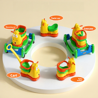 Voiture à pédales amusante pour enfants Mishore, modèle Larva, avec ressort anti-retournement, en plastique, produit original