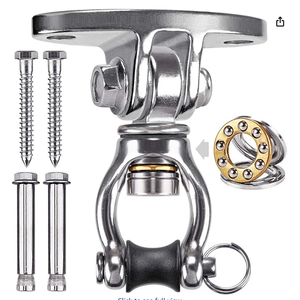 Moschettone di Sicurezza in Acciaio Inossidabile con Occhiello, Gancio a Molla Robusto per Moto d'Acqua, Kayak e Cime di Ancoraggio per Barche - Product Image 2