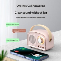 Jedel Nouveau DW21 Haut-parleur en plastique rétro tendance 5.0, cadeau créatif personnalisé, mini haut-parleur portable sans fil de bureau haute fidélité 3W