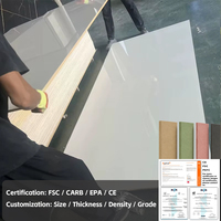 Panneau décoratif en MDF haute brillance UV, résistant à l'humidité, feuille stratifiée pour meubles, armoires de cuisine et entrepôts