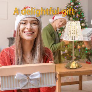 Lámpara de Mesa LED de Cristal de Lujo, Inalámbrica, Recargable, Táctil, Regulable, Estilo Nórdico, Portátil, para Restaurante, Escritorio, Decoración del Hogar - Product Image 3