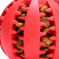 Jouet à mâcher pour chien 2 en 1, boule dentaire distributrice de friandises, entraînement IQ, soulagement de l'ennui, enrichissement interactif, rouleau en TPE pour le nettoyage des dents