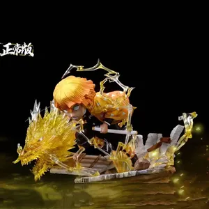 Modèle de jouet d'anime en PVC rose flamme mignon de 13 cm, état neuf, échelle 1:1, figurine d'action, emballage en boîte de couleur pour enfants, bureau - Product Image 2