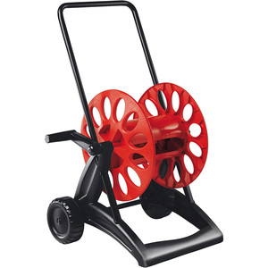Dévidoir de tuyau d'arrosage de 30 m avec chariot, bretelles et roulettes, en ABS, aluminium et PVC, diamètres 1/2 et 5/8 po - Product Image 1