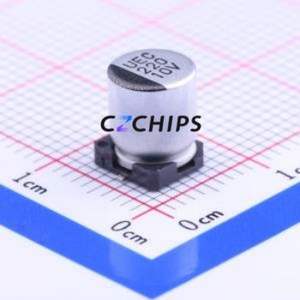 Condensador Electrolítico de Aluminio SMD 10SEV220M6.3X8, D6.3xL8mm 220uF 20% 10V 175mA-120Hz - Product Image 1