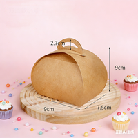 Boîtes à gâteaux personnalisées, boîtes à tartes, boîtes à desserts, boîtes à emporter, emballage en carton avec poignée, vernissage, recyclable, faible MOQ, mini emballages