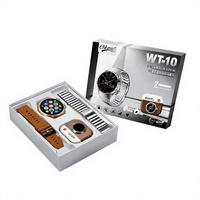 Reloj Inteligente Unisex WT10 Redondo con Auriculares TWS Integrados, Correas Dobles, Más de 100 Modos Deportivos, Monitoreo de Salud, Respuesta y Videollamadas