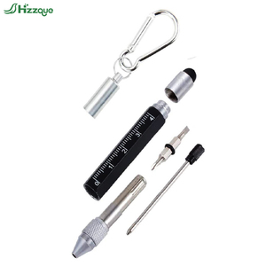 Bolígrafo Funcional Multifuncional con Destornillador, Punta Hexagonal para Pantallas Táctiles, Bolígrafo de Montañismo con Tinta Negra - Product Image 3