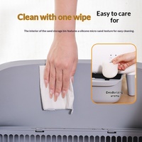 Nouvelle Litière Intelligente Ouverte pour Chat, Toilette Électrique pour Chat, Grande Taille, Nettoyage Automatique, Entièrement Automatique, en Plastique ABS
