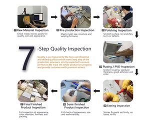 Bracelets pour femmes en acier inoxydable plaqué or, rectangulaires, avec opales et pierres naturelles, bijoux inaltérables à <span class=keywords><strong>prix</strong></span> compétitif - Product Image 5