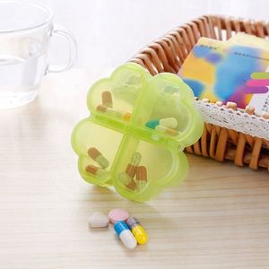 JH Medibox - Organizador Semanal de Pastillas de 7 Días con Diseño de Trébol de la Suerte, Colorido, Portátil, a Prueba de Niños, Mini Pastillero - Product Image 1