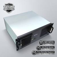 Châssis de serveur en aluminium TZR personnalisé de 19 pouces 2U, boîtier métallique en rack avec ventilation en nid d'abeille pour l'informatique de pointe (IA)