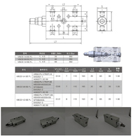 Vanne de contrebalancement simple haute pression VBCD G1/2 G3/8, vanne de dérivation hydraulique pour grue mobile et excavatrice