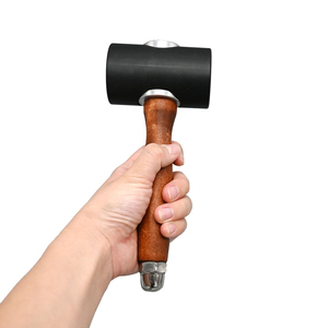 Maillet de maroquinerie en nylon pour le travail du cuir, du cuir de vachette et du cuir souple, avec manche en bois, pour le bricolage et la sculpture sur cuir - Product Image 2