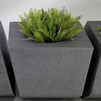 Nouvelle conception de pots de fleurs combinés, chaise, table, pots de plantes en fibre de verre, jardin, maison, boutique, jardinières d'intérieur, écologiques, durables