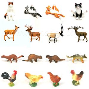 Toptan özel katı PVC köpek hayvanlar oyuncaklar koleksiyonu gerçekçi karasal fil kedi heykelcik plastik malzeme - Product Image 6