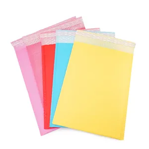 Custom Post Kleur Matte Black Bubble Mailer/Envelop Waterdichte Papieren Zakken Gebruikt Voor Verpakking