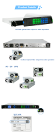 FTTH DWDM Sistemi için WDM 1550nm 16-24dBm SC/LC özellikli Çift Girişli 4-Portlu 8-Portlu XGPON EDFA Optik Amplifikatör