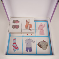 Jeu de société éducatif personnalisable pour enfants avec papier adhésif magnétique, jouet d'identification d'objets personnalisé