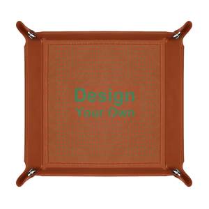 ถาดอเนกประสงค์หนังพับได้ EffiPrint พร้อมลายพิมพ์ UV สำหรับใส่กุญแจ กระเป๋าสตางค์ เครื่องประดับ และเหรียญ - Product Image 1