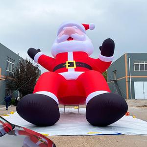 Christmas Cartoon Santa Claus Inflatable Decoration Large Outdoor <b>Balloon</b> Oxford Cloth Event Display Arch House Booth Dome - Product Image 1