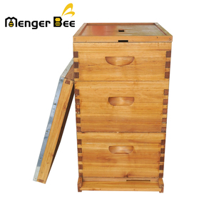 Colmena Menger Bee US Local de madera de abeto de 3 capas, sin montar, tipo Langstroth, de 10 cuadros, con separador de abejas reina, 2 años de garantía, equipo. - Product Image 1