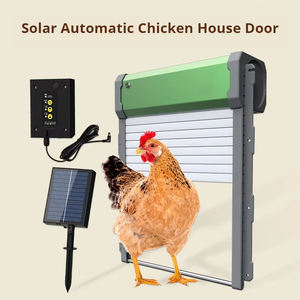 Puertas Automáticas Inteligentes para Gallineros, Puerta Enrollable con Sensor de Luz/Control Remoto/Manual/Temporizador, Suministros para Mascotas - Product Image 6