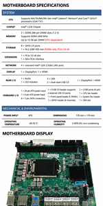 เมนบอร์ด C236 ITX NAS รองรับ LGA1151 8 SATA 4 พอร์ต 2 จุดเชื่อมต่อ 5GbE Intel i226 M2 NVMe สำหรับเซิร์ฟเวอร์อุตสาหกรรม - Product Image 4