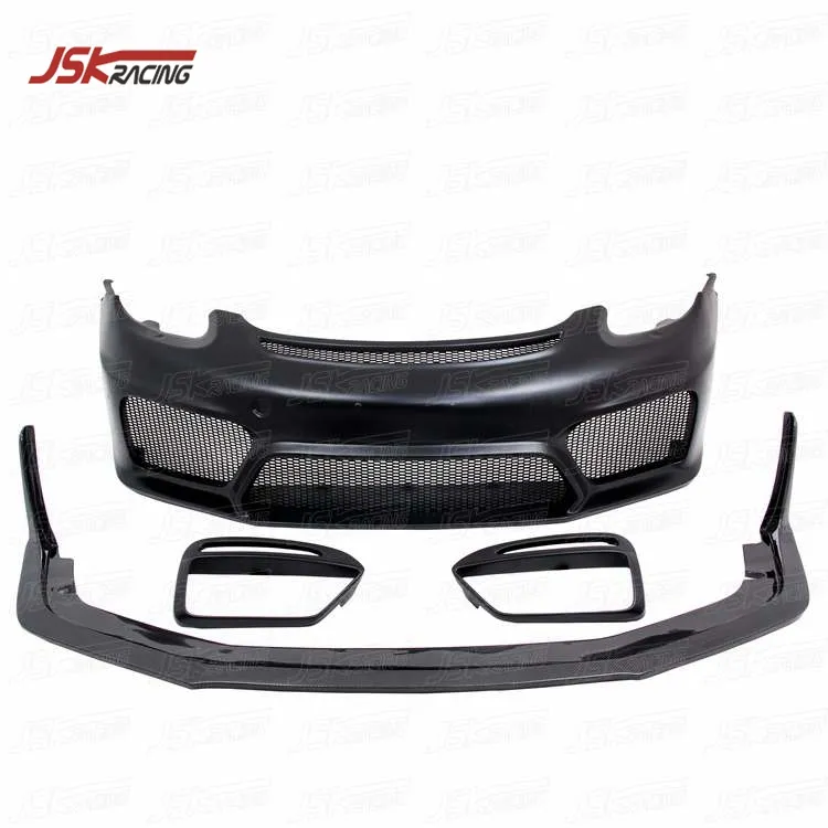 GT phong cách nửa Carbon cơ thể Kit front bumper cho Porsche Cayman 981 2013-2015