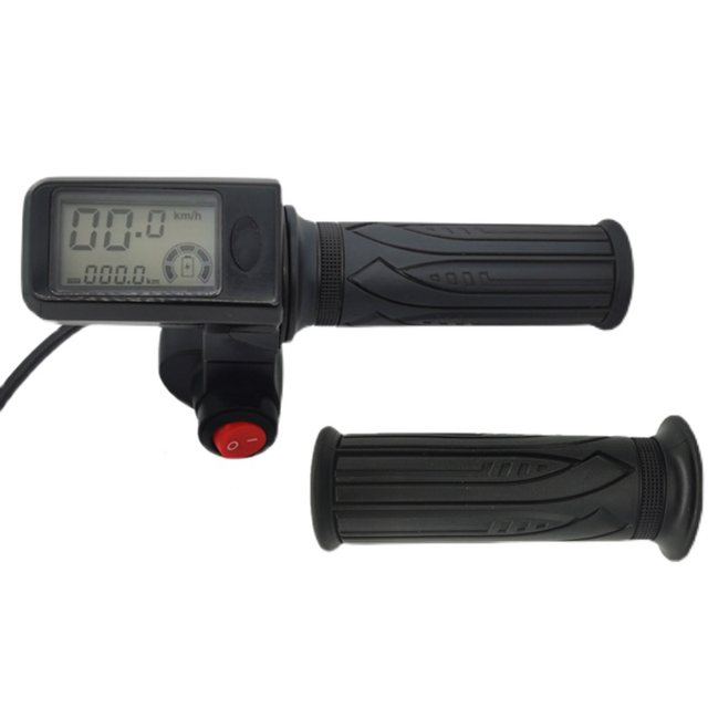 LCD Display Panel for Electric Bike/Scooter 24v-72v Voltage Range Thumb Throttle Power Switch LED Display Essential Accessories