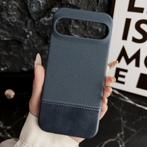 Étui de téléphone en cuir épissé antidérapant pour Google Pixel 8A 9Pro, <span class=keywords><strong>coque</strong></span> de téléphone avec charge magnétique sans fil, antichoc - Product Image 1