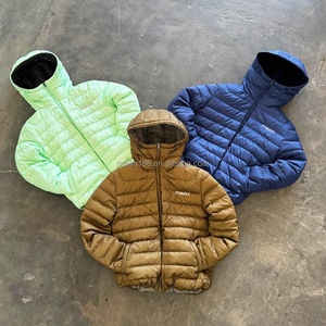 Plain Casual Wear Zip up Puffer <b>Jacket</b> <b>Men</b> Fashion Design Winter Outdoor Down Coat Custom Windbreaker Bubble Puffer Down <b>Jacket</b> - Product Image 1