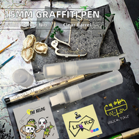 Marqueur de Graffiti Vide à Pointe de 10 mm, Style Sec, pour Encre Permanente à Base d'Huile ou d'Eau, Corps Transparent – Vente en Gros Usine