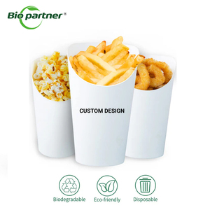 Vaso <span class=keywords><strong>de</strong></span> Papel Kraft Marrón para Comida Rápida con Logotipo Personalizado, Porta Papas Fritas, Porta Patatas Fritas, Porta Bocadillos, Porta Huevos, Porta Pasteles - Product Image 2