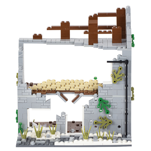 Moc5003 quân sự loạt WW2 thành phố gạch chiến tranh hủy hoại xem đường phố mô hình giáo dục xây dựng khối quà tặng đồ chơi cho trẻ em 671pcs - Product Image 4
