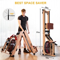 Rameur d'intérieur pliable magnétique Snode à résistance progressive silencieuse avec moniteur de données numériques, équipement d'entraînement cardio à faible impact