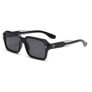 Custom Logo 2026 Retro Women Rivets Punk Sun Glasses UV400 <b>Gradient</b> Shades Square Men <b>Sunglasses</b> - Product Image 4