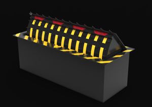 대형 유압 도로 차단기 자동 대테러 보안 교도소용 교통 장벽 철골 구조 보안 - Product Image 2