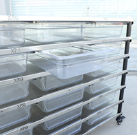 Étagère d'élevage de serpents, bacs carrés en plastique et acier inoxydable, roues pour baignoire, cages pour animaux de compagnie, alimentation et observation