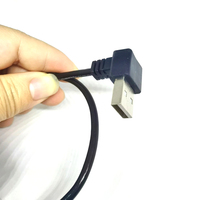 Kabel adaptor konverter, kabel USB siku Tipe C jantan ke USB A Male