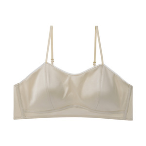 Bralettes scollo a V imbottito <span class=keywords><strong>senza</strong></span> <span class=keywords><strong>ferretto</strong></span> Bustier canotta da Yoga da donna in pizzo 100% <span class=keywords><strong>reggiseno</strong></span> in Lingerie di seta - Product Image 5