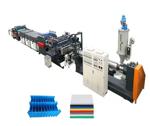 PP Plastic Hollow Corrugated Board Production Line Coroplast Grid Sheet Production Line