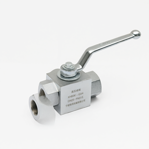 Vanne à bille haute pression YJZQ KHB PN315 en acier au carbone fileté, vanne hydraulique à deux voies de 1 pouce - Product Image 3