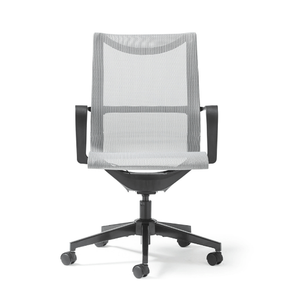 Silla de oficina ergonómica de malla al por mayor con ruedas y respaldo de malla elástica <span class=keywords><strong>para</strong></span> clérigos, telleres y dibujantes - Product Image 3