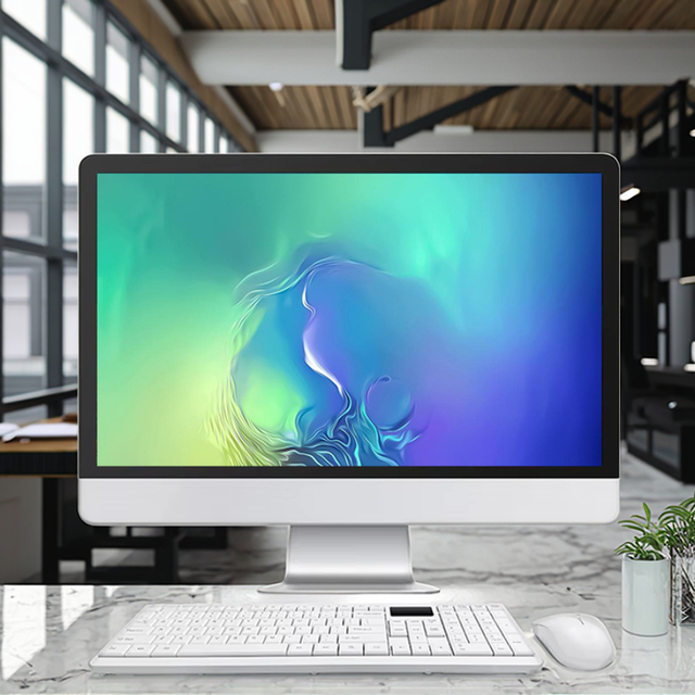 23.6 Inch All-In-One Industrial AIO Computer with Core I5 I3 I7 CPU DDR3 RAM and LCD Display Desktop PCs