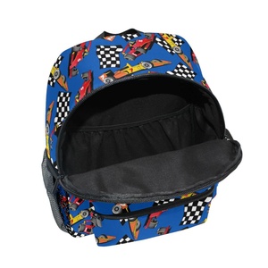Trendy Designer Printing Custom Racing Cars Print Polyester <b>Backpack</b> Kids Book Bag Anti Theft <b>School</b> Bags - Product Image 4