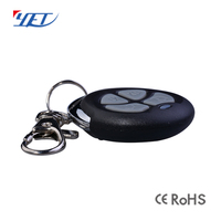 Control Remoto Universal RF de 433 MHz con Código de Aprendizaje, Llave Pequeña de 4 Botones para Puerta de Garaje