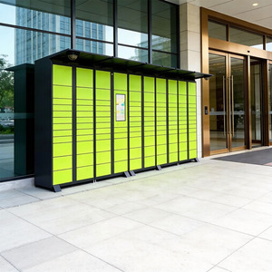 Gabinete de Almacenamiento Temporal Inteligente para Estaciones Postales de Supermercados - Gabinete Comercial de Autoservicio para Almacenamiento de Paquetes y Mensajería - Product Image 1