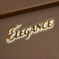 Enseigne électronique personnalisée enseigne extérieure de magasin enseigne murale lumineuse en acrylique enseigne avec logo rétro-éclairé 3d led lettre